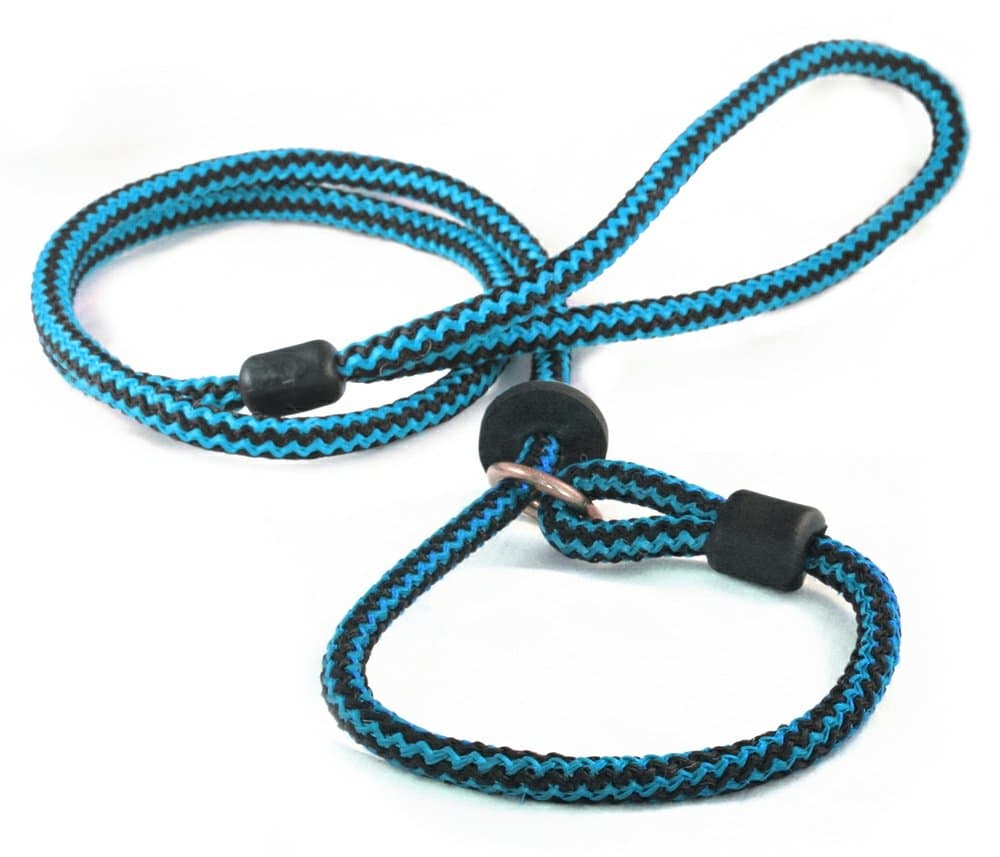 Outhwaite Dog Lead Harlequin Slip Lead, 60-inch x 9 mm, Blue/ Black