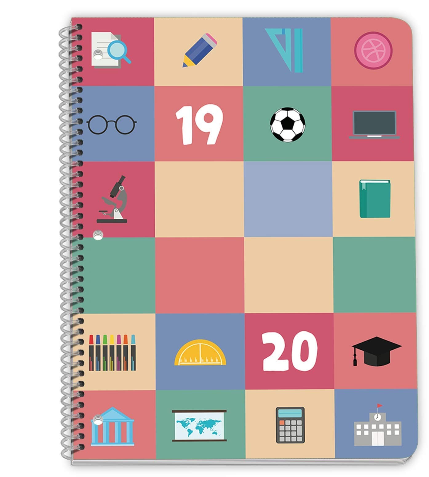 Dated Middle or High School Student Planner 2019-2020 Academic Year, 8.5x11 inch Matrix Style Datebook with Telluride Iconic Cover