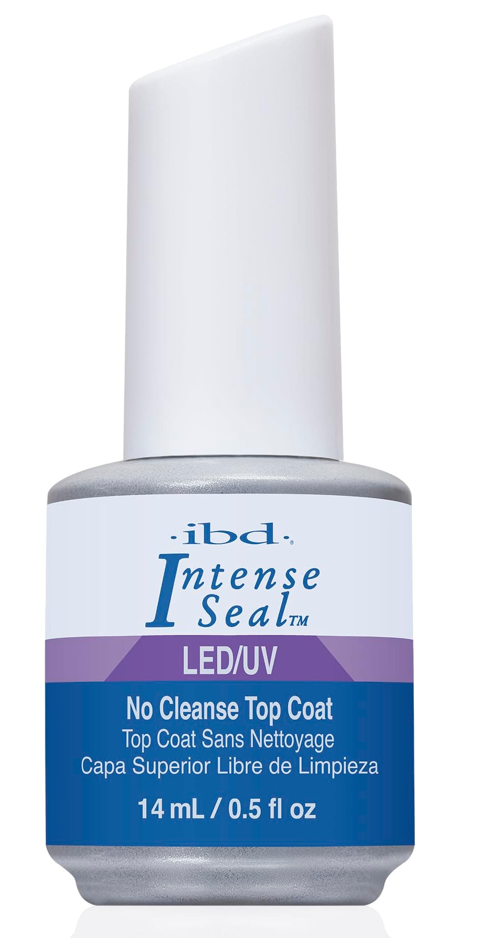 LED/UV Intense Seal - No Cleanse Top Coat, 14 ml - MADE IN USA - High-gloss sealant for gel & acrylic - without post-cleaning and polishing - UV/LED-curing
