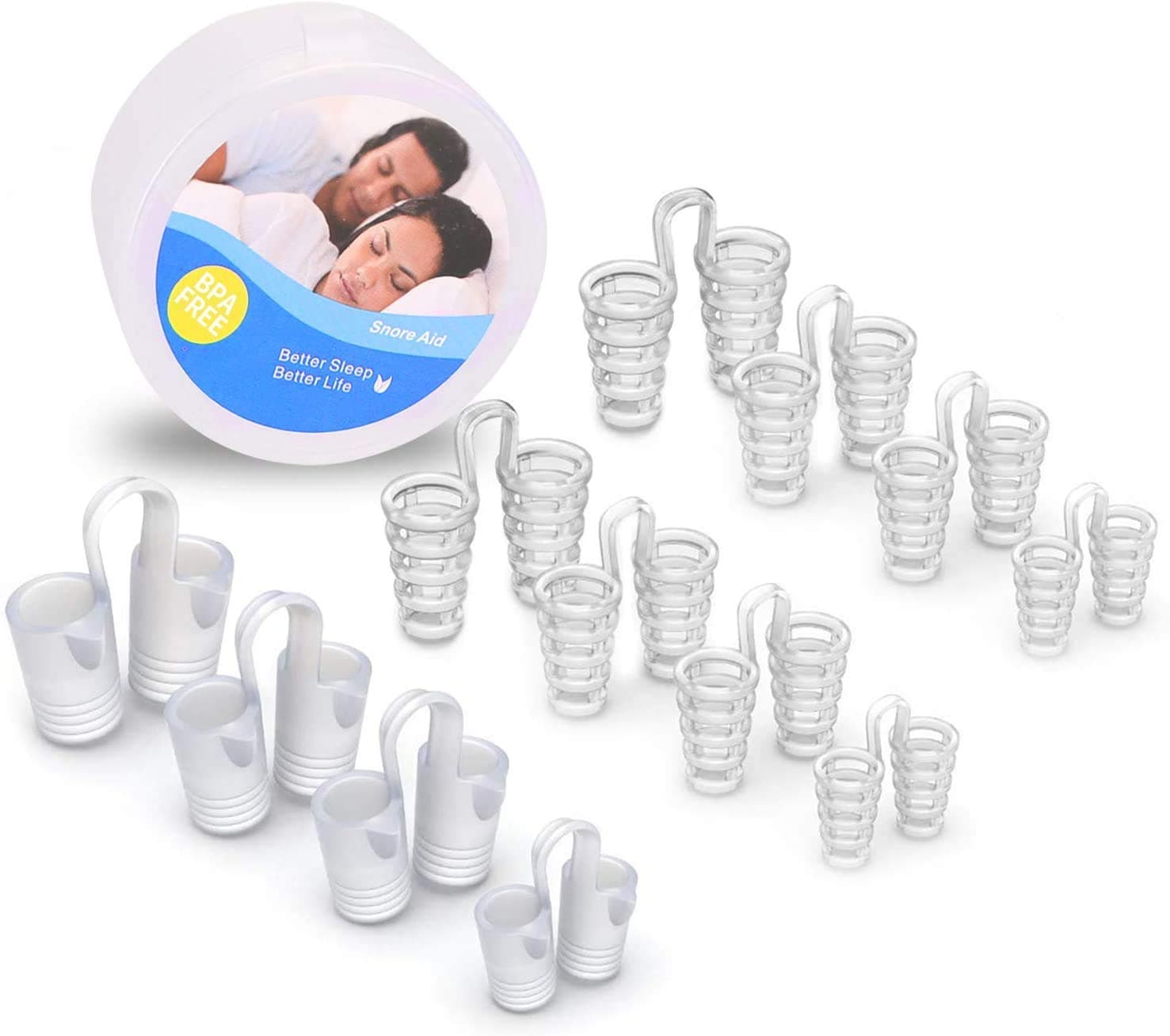 Anti Snoring Devices - 12 Stop Snoring Nose Vents For Travel & Home Sleep Aid - Snoring Solution Nasal Dilators，Ease Breathing,Healthy sleeping helper