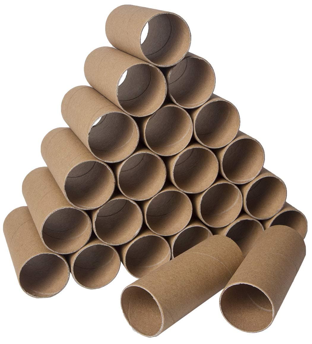 30 Pack Craft Rolls - Thick Cardboard Tubes for Crafts - Round Tubes - Cardboard Tubes For Crafts - Craft Tubes - Craft Round Tubes - Paper Tube for Crafts - 1.57 x 3.9 inches - Brown