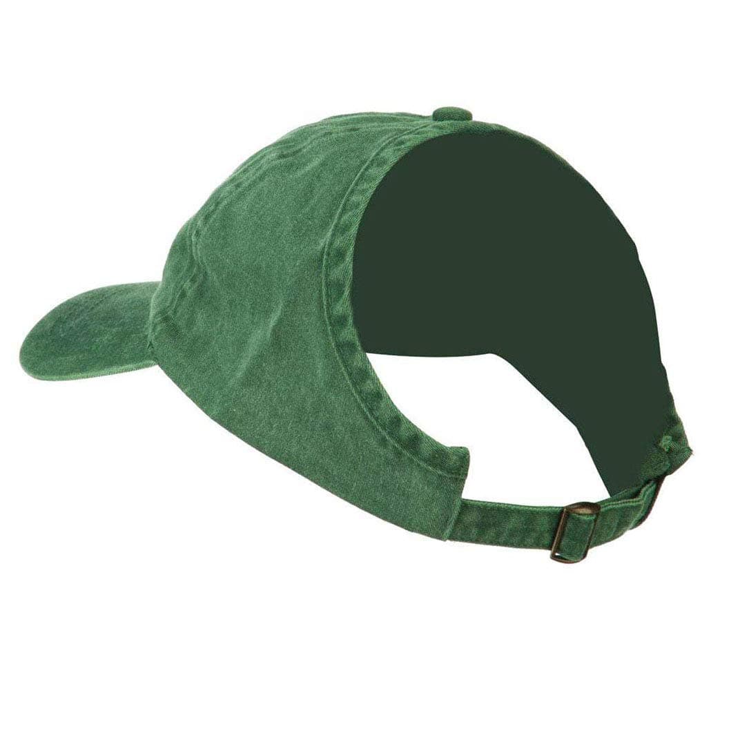 Eohak Ponytail Backless Hats Messy High Bun Baseball for Women Ponycaps Visor Green