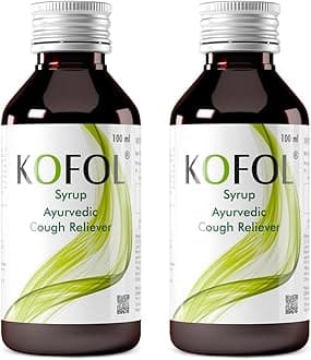 - Kofol Ayurvedic Cough Syrup | Relief from Dry & Wet Cough | Non-Drowsy, Non-Alcoholic Ayurvedic Cough Syrup for All Ages | Soothes Sore Throat & Reduces Cough - 100 ml (Pack of 2)