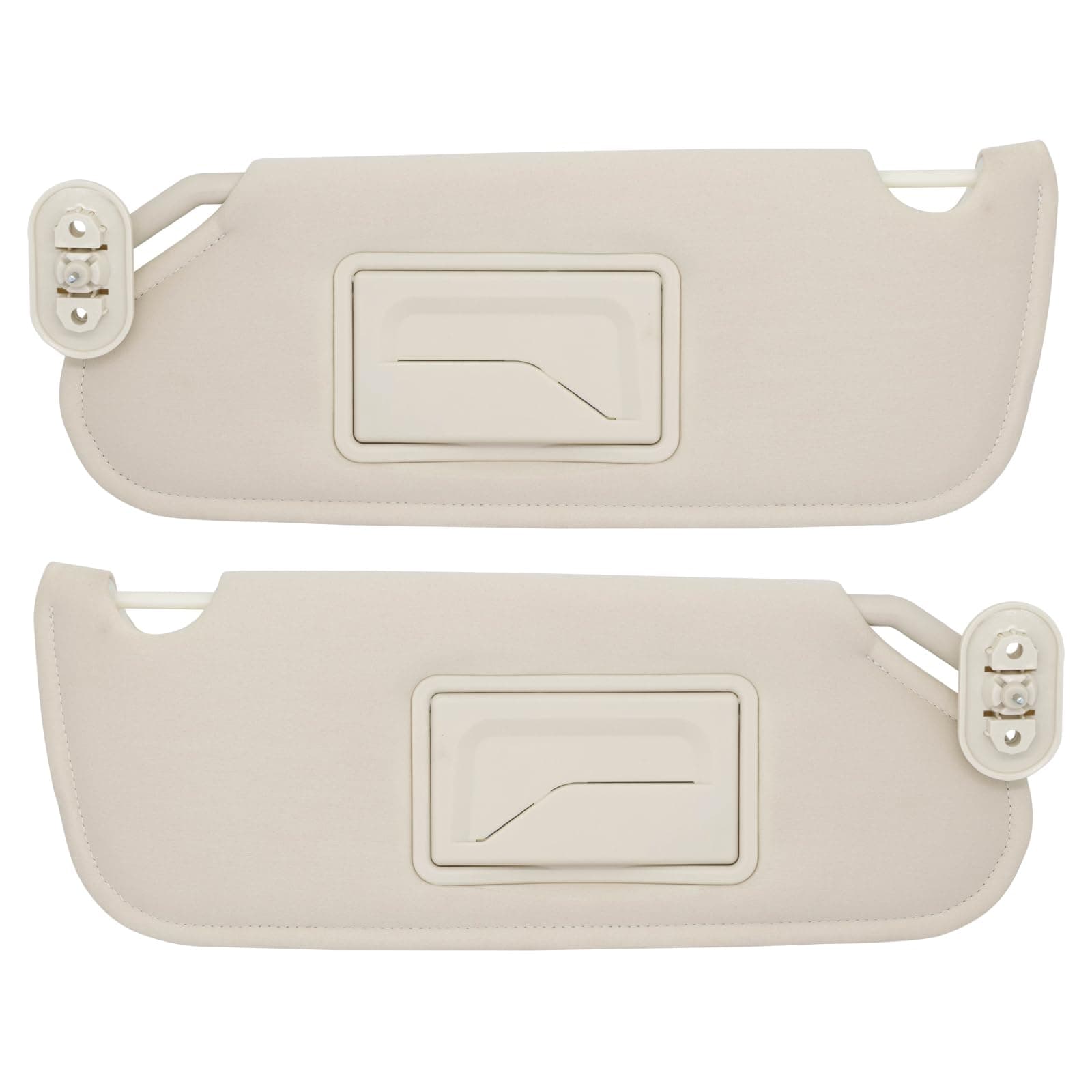 Driver & Passenger Side Sun Visor Compatible with Chrysler Sebring 2007-2010 Replacement Convertible Sun Shade # 1HW51DW1AA 1HW52DW1AA