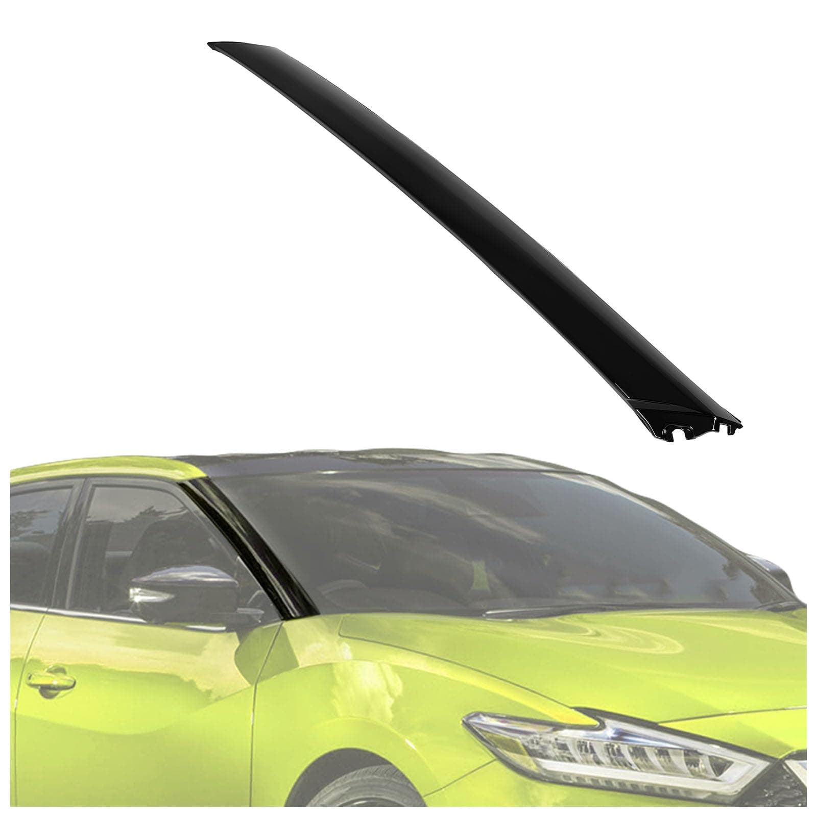 HECASA A-Pillar Trim Compatible with 2016-2023 Nissan Maxima Replacement for 76836-9DD0A 768369DD0A Front Windshield Outer Pillar Trim Molding Passenger Side