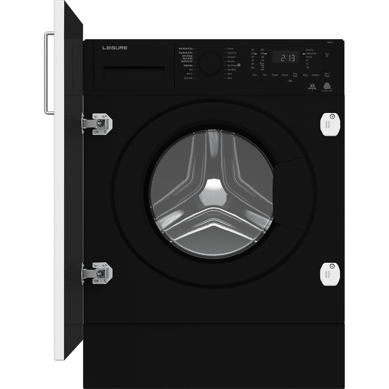 Leisure RI85421 A Rated Built-In Washer Dryer - Black [Energy Class A]
