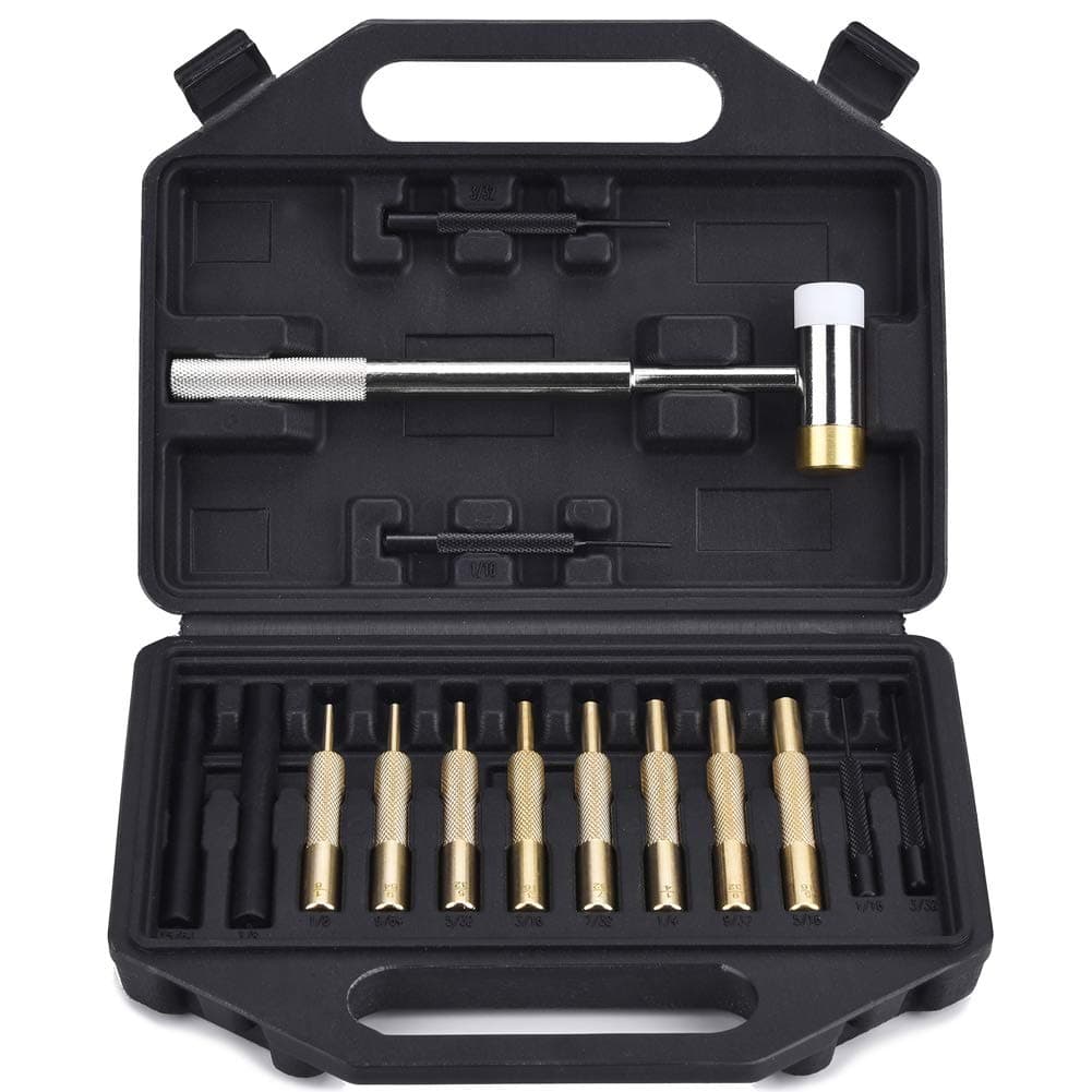 BUSSTAN Gunsmithing Tools Gunsmith Hammer and Brass Punch Gun Smithing Tool Set Kit