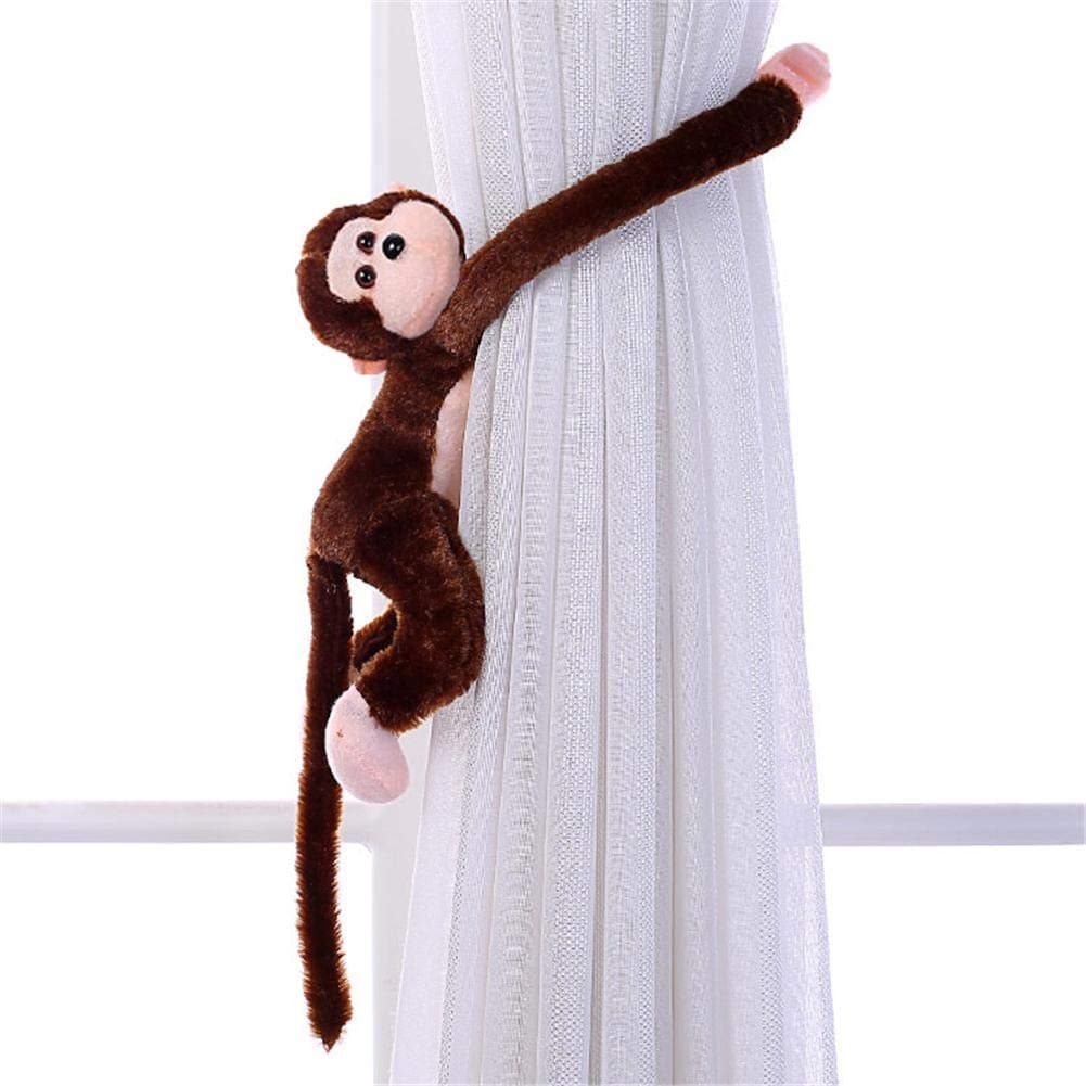 Curtain Tie Backs - Set Of 2 Cute monkey Curtain Tiebacks Curtain Clips Rope Curtain Holder Buckles - Decorative Curtain Holdbacks for Bedroom, Living Room