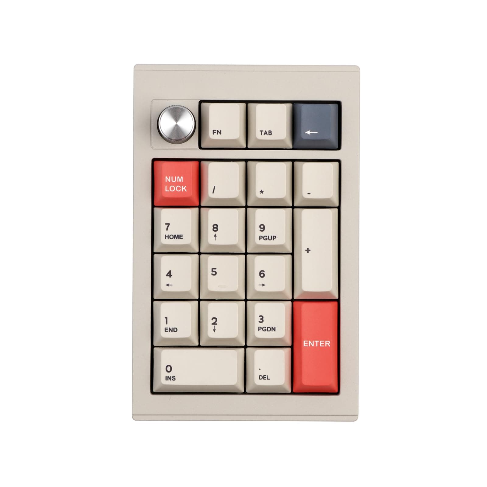 EPOMAKER CIDOO V21 VIA Programmable Gasket Number Pad, Bluetooth 5.0/2.4ghz/Wired Hot Swappable Numpad, with Aluminum Alloy Rotary Knob, 1000mAh Battery, Poron Foam for E-sport Mac/Win