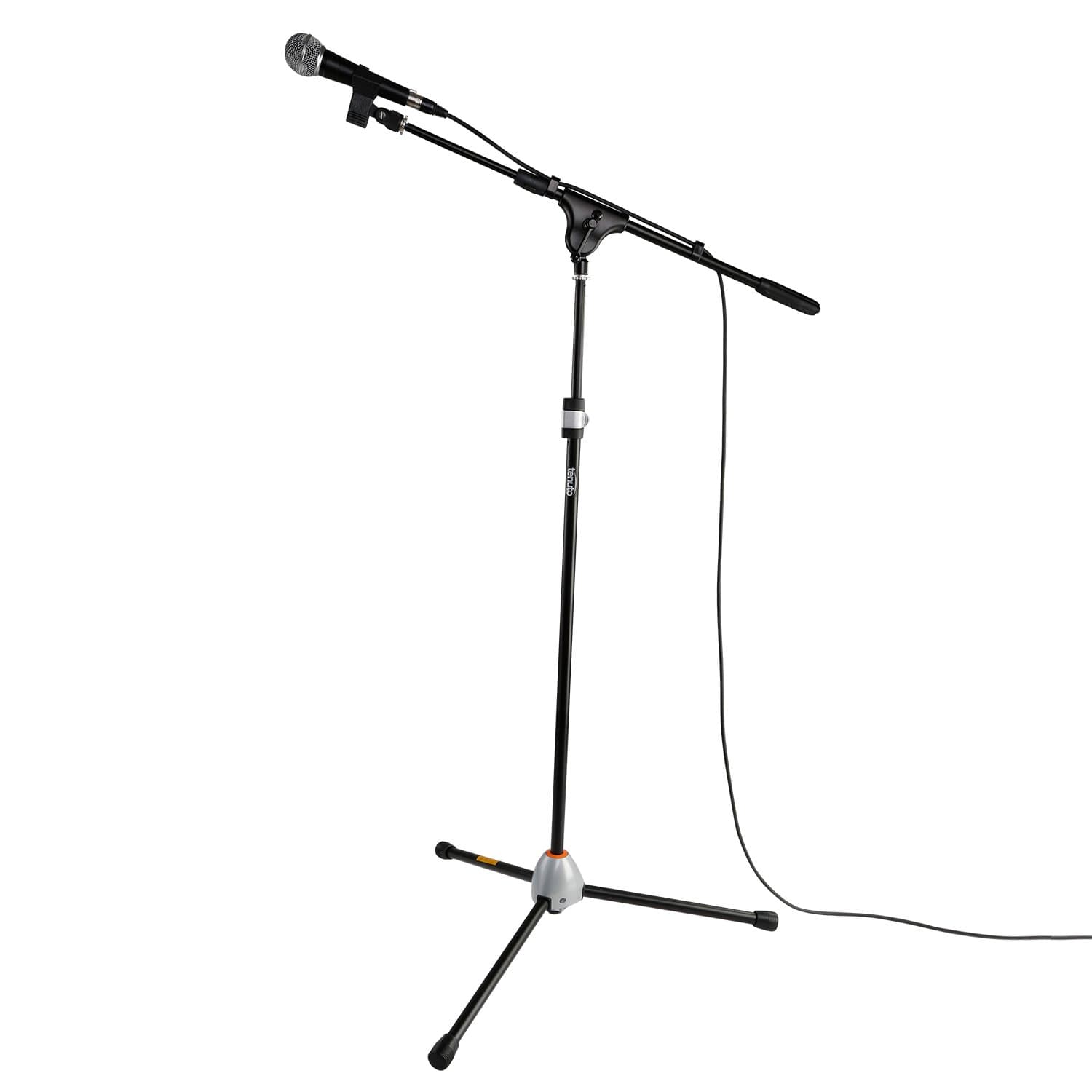 5.28ft Mic Stand Single Leg Control Tripod Boom Microphone Stand With Butterfly Clip For Audio Vocal Stage