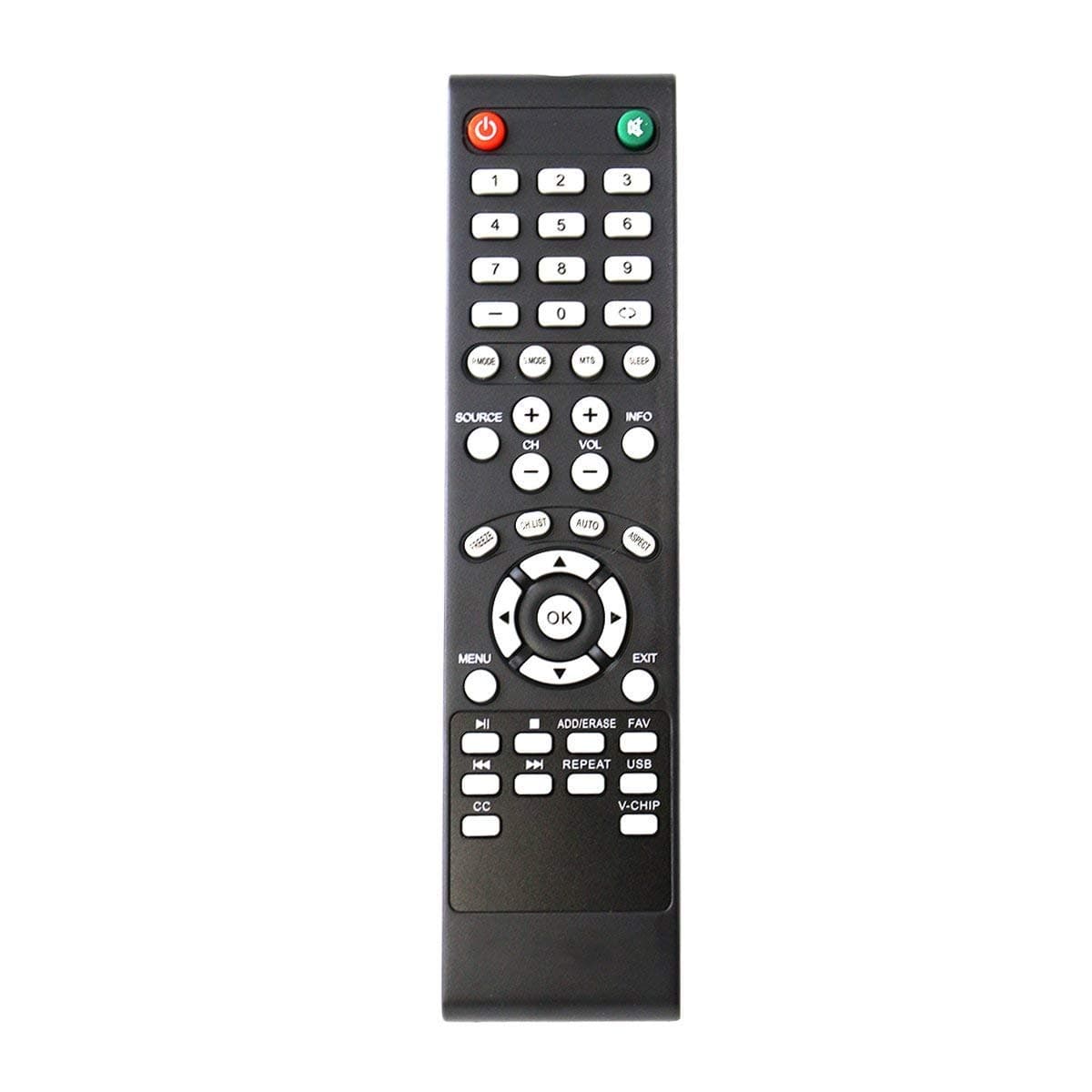 Universal Remote Control Compatible with Element TV ELEFW408 ELEFW328 ELEFW605 ELEFW606 ELEFW601 ELEFW231 ELEFW40C ELEFW605 ELEFW504A