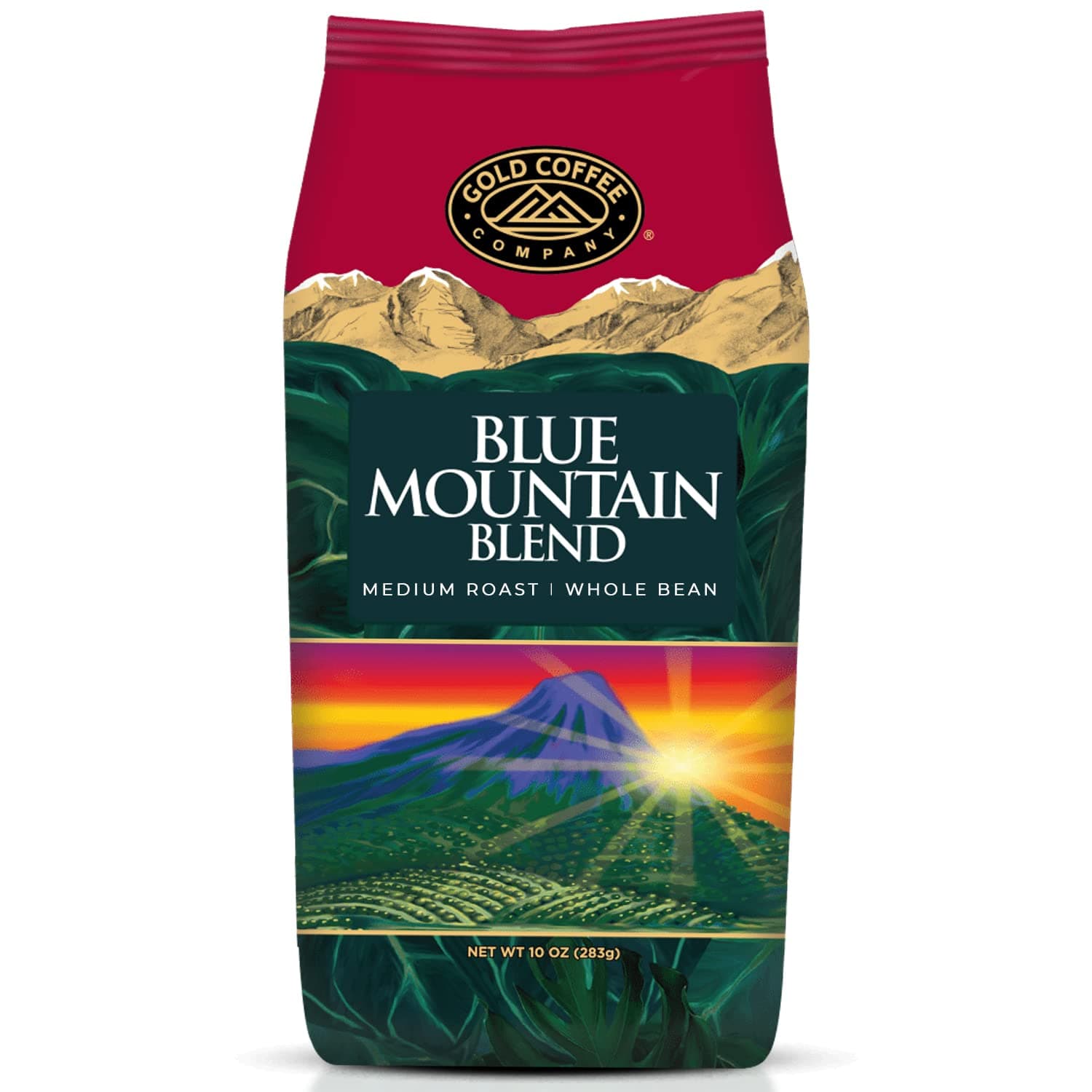 Blue Mountain Hawaiian Gold Kona Coffee Whole Bean 10 Oz
