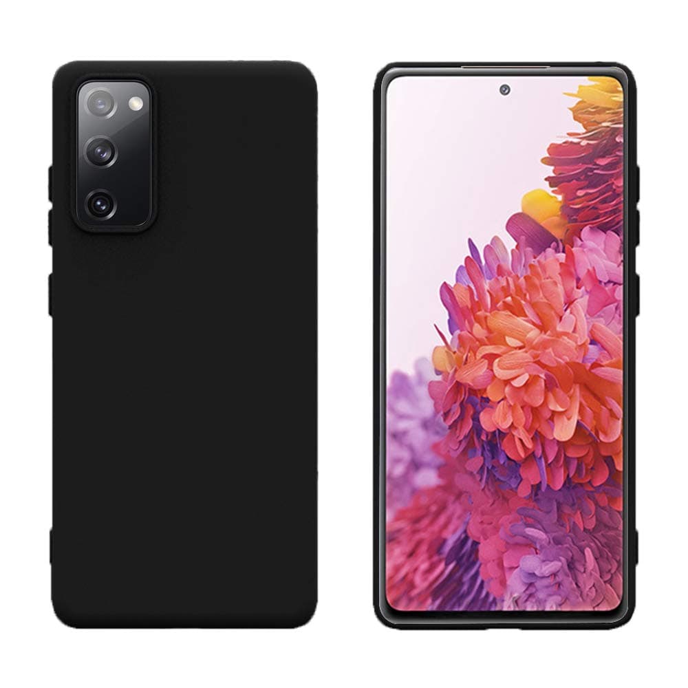 Samsung Galaxy S20 FE 5G Case, Liquid Silicone Case with Microfiber Lining Slim Soft Shockproof Gel Rubber Case Cover for Samsung Galaxy S20 FE 5G - Black
