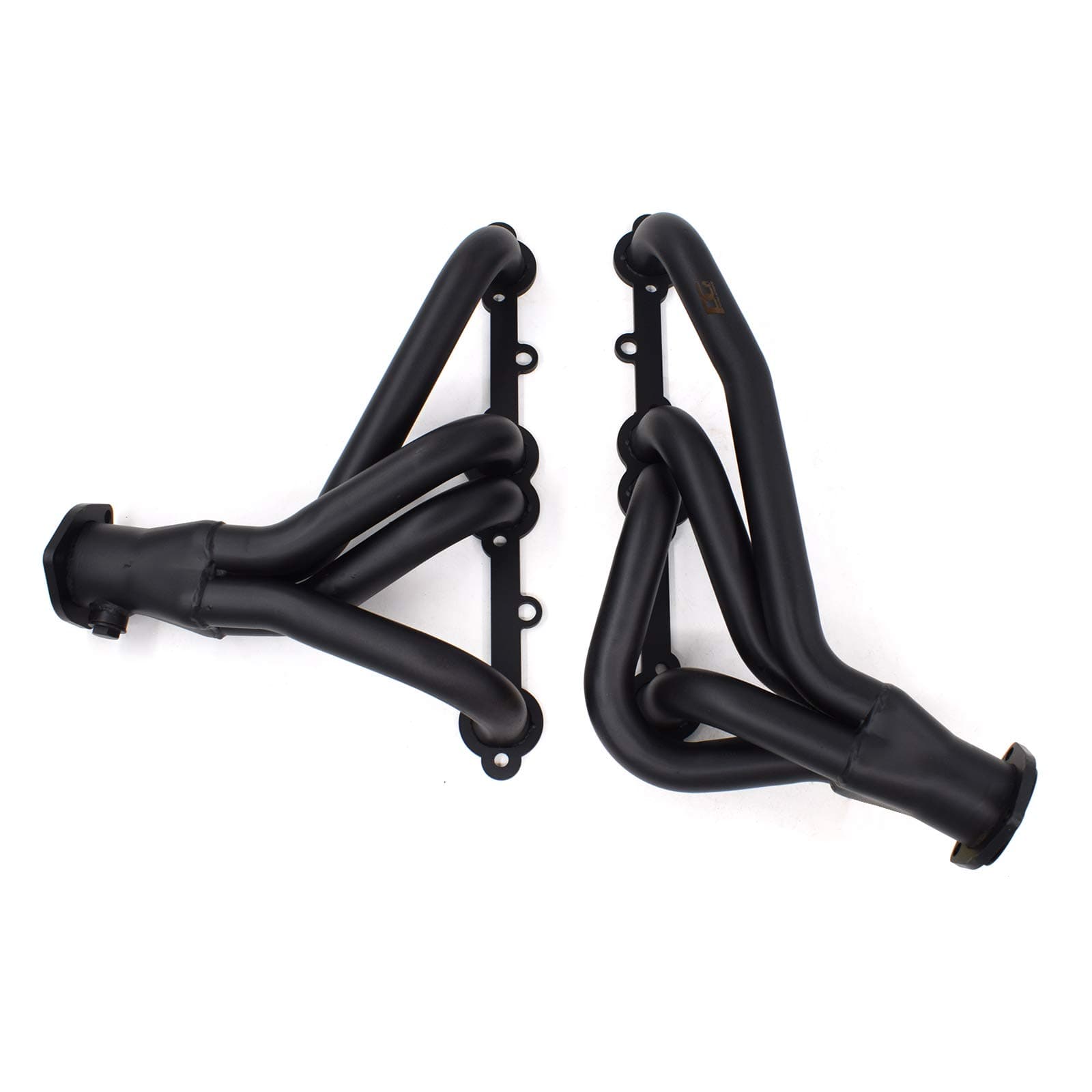 POWERGO MOTORSPORT 1181303820 1-1/2 x 2-1/2 inches Shorty Headers Black Paint for | Camaro RS Iroc-Z Z28 | Firebird Trans Am | 305 350 5.0 5.7 V8