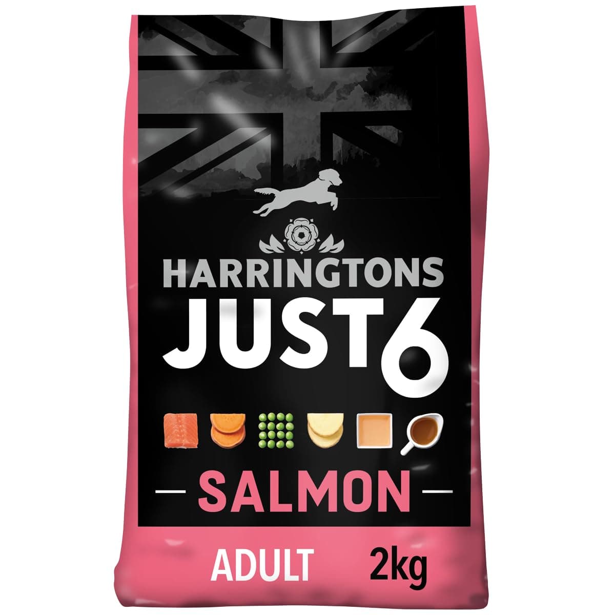 Harringtons Just 6 Salmon Grain Free Dry Dog Food 2Kg