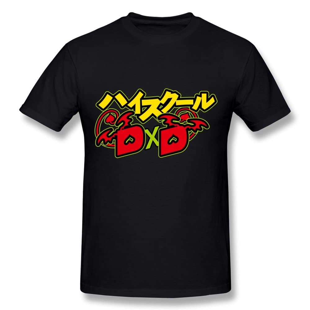 Shuynole Mens Highschool DxD Personalized Cool Size L Color Black Tee