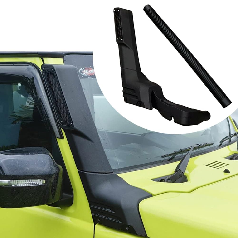 DEONG Air Intake Vehicle Snorkel Kit Compatible with 2018-2025 Suzuki Jimny, Black Intake Ram Snorkel with Brackets and Fittments
