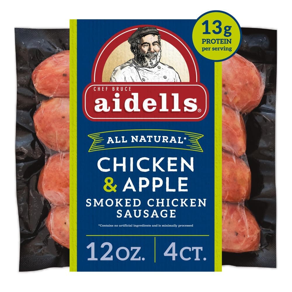 Aidells Smoked Chicken And Apple Sausage Links, 4 Count