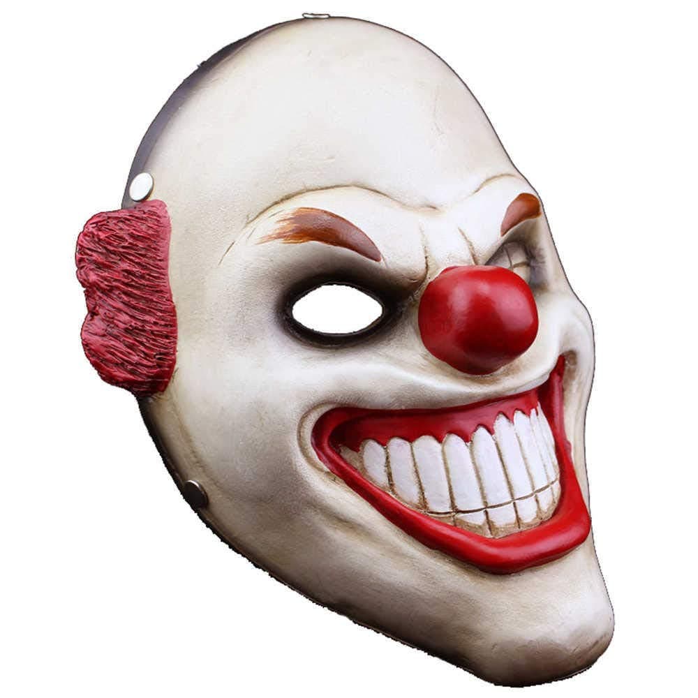 Charmgle Halloween Masquerade Mask Theme Game Cosplay Masks Party Carnival Costume Resin Mask Horror Props for Adult