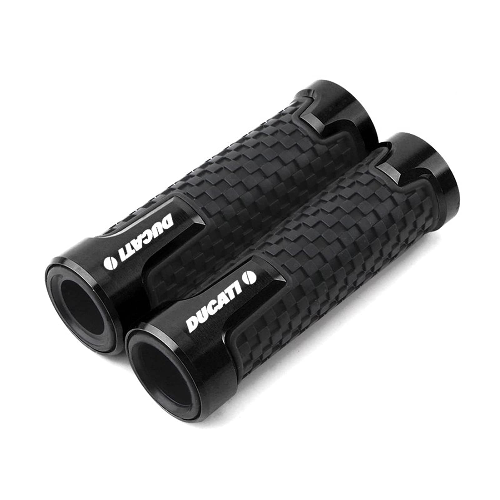 Non Slip 7/8" 22mm Boutique Motorcycle Handlebar Grips, for Ducati Monster 695 696 796 620 400 600 M600 Monster620 M620 Pillow Grips (Color : Black)