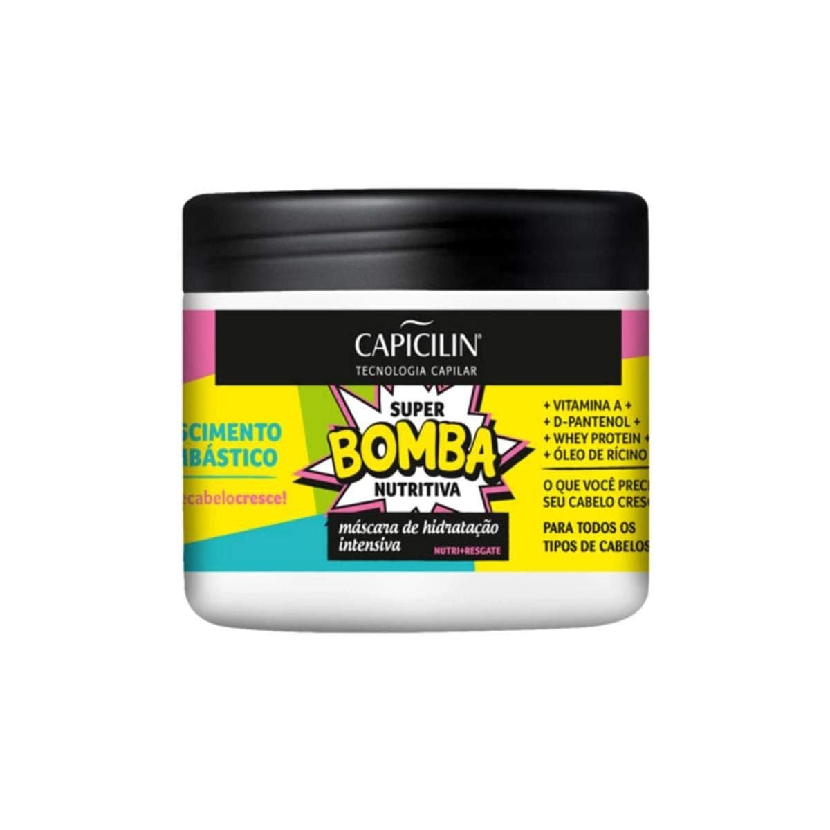 Linha Super Bomba Nutritiva Capicilin - Mascara de Hidratacao Intensiva 350 Gr - (Capicilin Super Nourishing Bomb Collection - Intensive Moisturizing Mascara Net 12.34 Oz)
