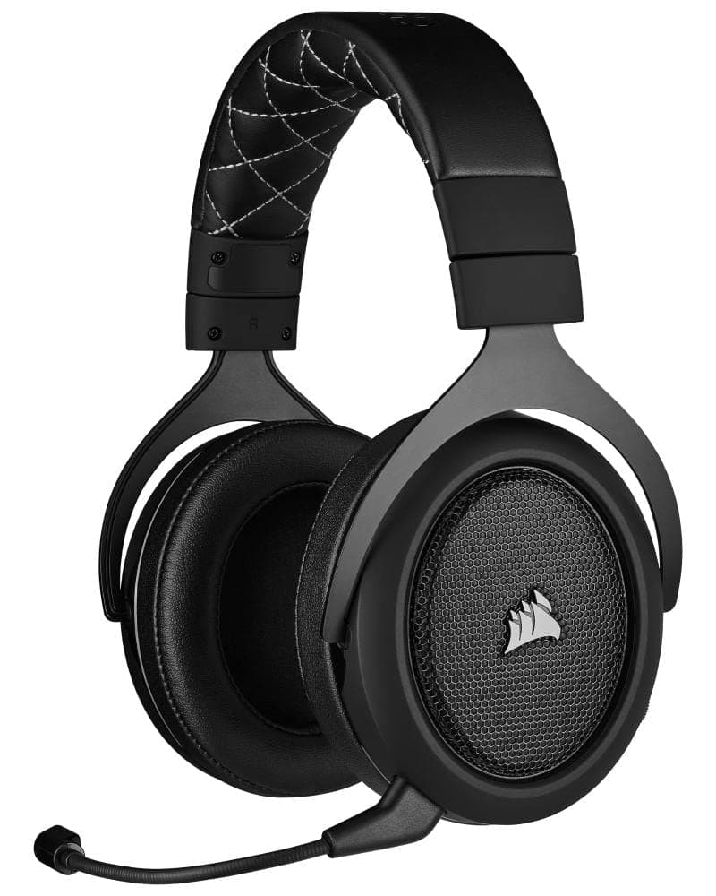 Corsair CA-9011211-NA HS70 Pro Wireless Gaming Headset - 7.1 Surround Sound Headphones for PC - Discord Certified - 50mm Drivers – Carbon
