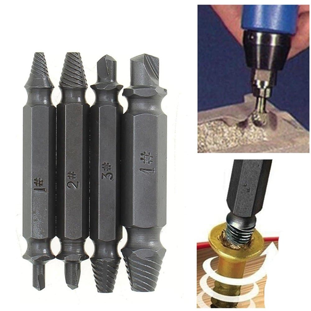 Stripped Out Set Screw Stripped Extractor Damaged Remover Screws Bolt And Remove 4 Broken 4pcs Easily New Tool Hss End Drill Aisxle