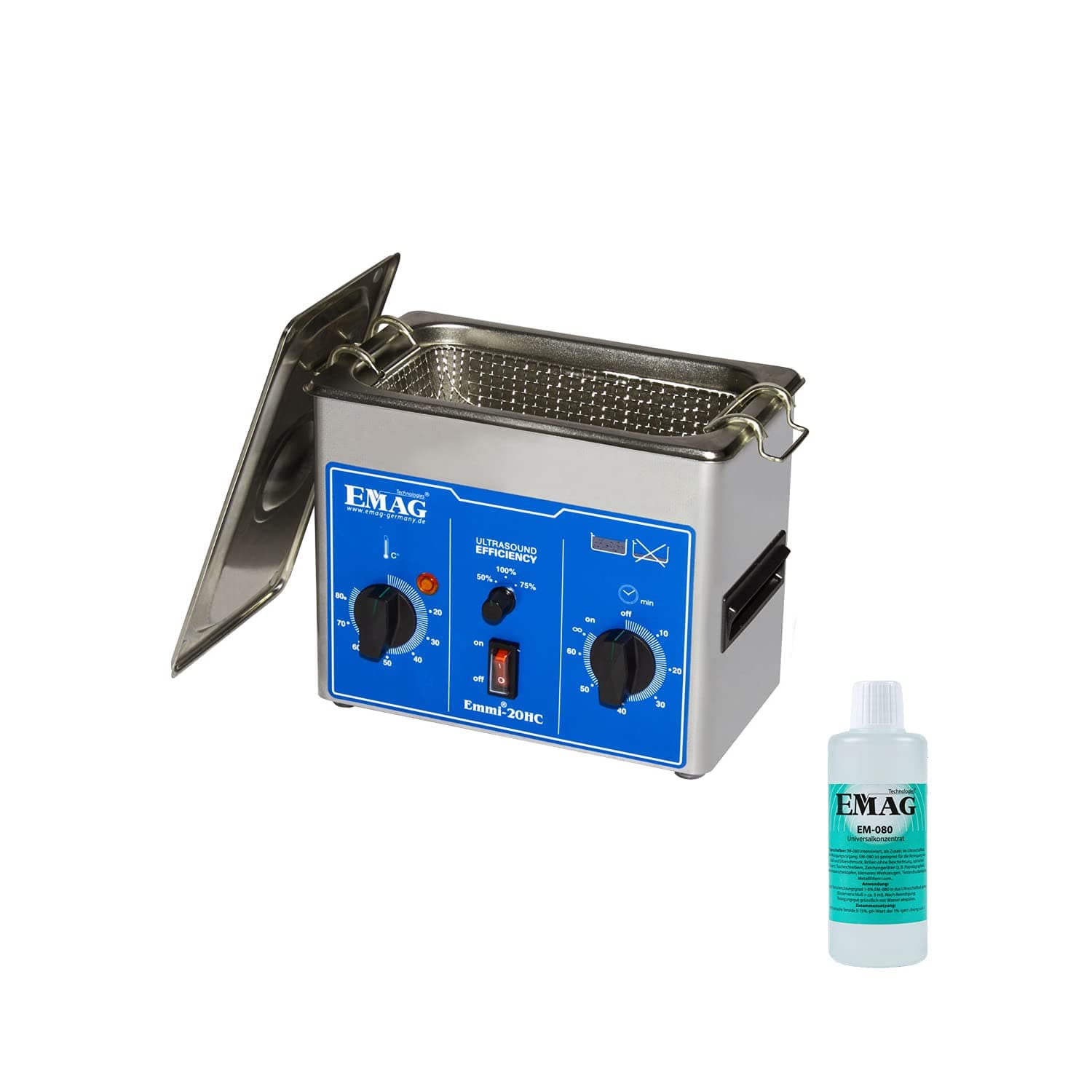 Emag EMMI 20HC 2l Ultrasonic Cleaner 230 x 115 x 75 mm