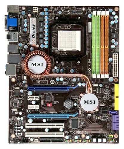 MSI DKA790GX PLATINUM Motherboard AM2+ AMD 790GX ATX RAID SATA Gigabit LAN