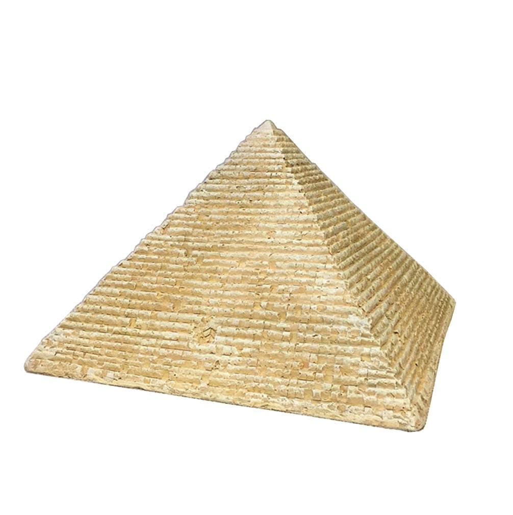 Khufu Pyramid Sculpture, Pyramid Model Ancient Egyptian Statue Retro Desktop Decoration Resin Crafts 23.523.515Cm