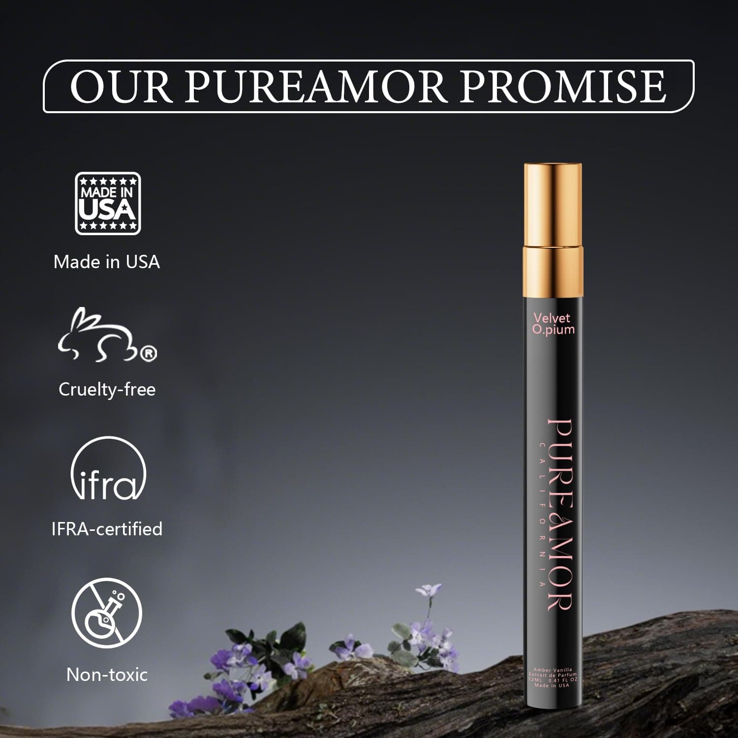 Pheromone Perfume for Women, Amber & Vanilla, Eau De Parfum Long Lasting Eau de Parfum Spray, Travel Size (Opium Velvet)