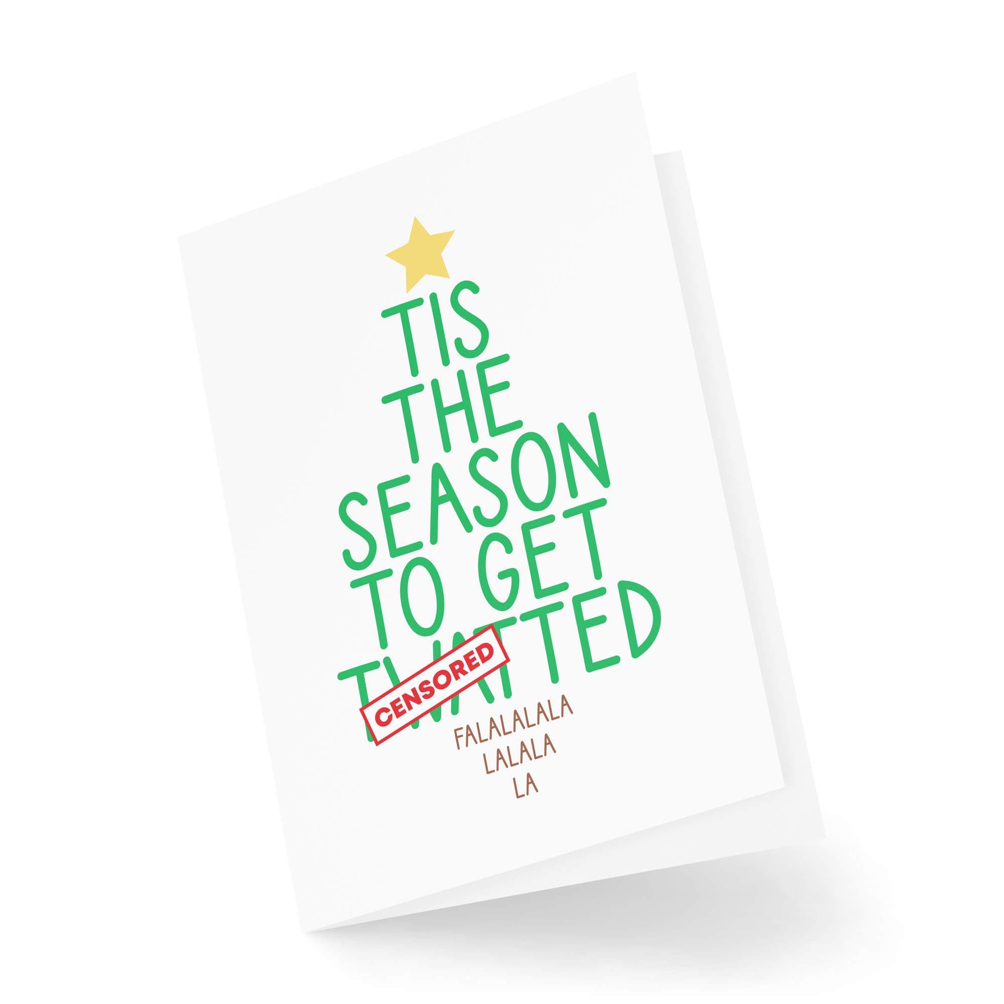Funny Christmas Card - Tis The Season to Get Twatted - Joke Cards for Christmas - Secret Santa Work Greeting Cards - Banter Novelty - CBH1
