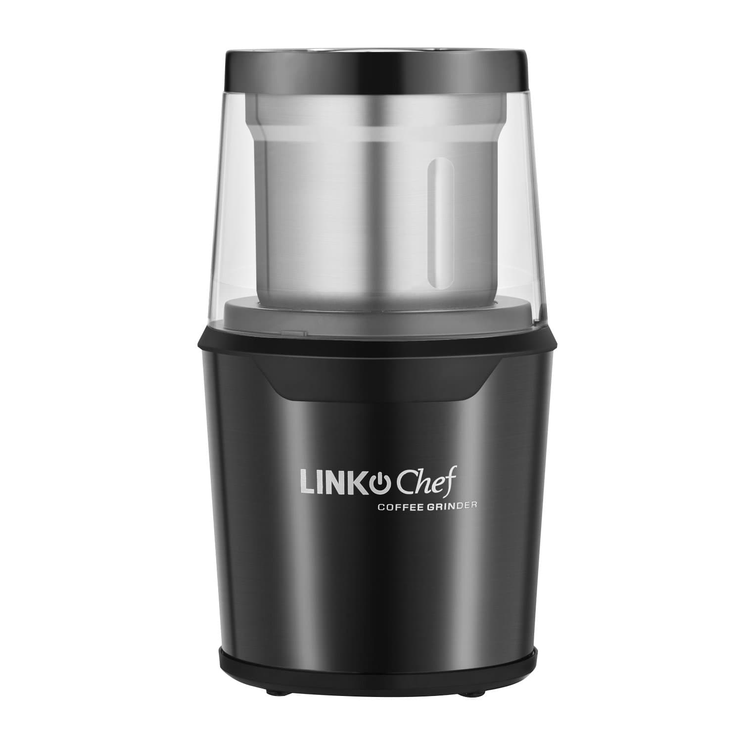Coffee Grinder LINKChef Electric Coffee & Spice Grinder 300W with 60g Large Capacity Detachable Stainless Steel Bowl, Security Switch and Electric Wire Storage Function - Black(CG9230) 3 years warranty