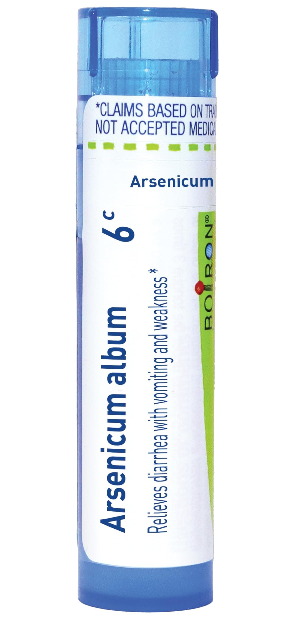 Boiron Arsenicum Album, 6C Pellets, 80 Count Tube, Homeopathic Medicine for Food Poisoning