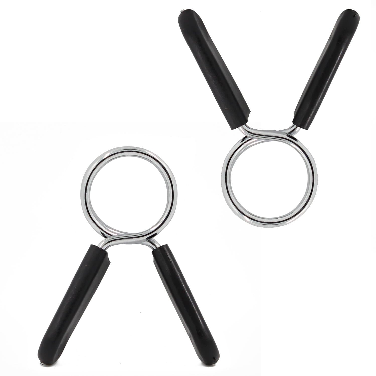 Doestyle Standard 1-Inch (25mm) Spring Clip Collars, Pair, Barbell collar, by Sports & Fitness