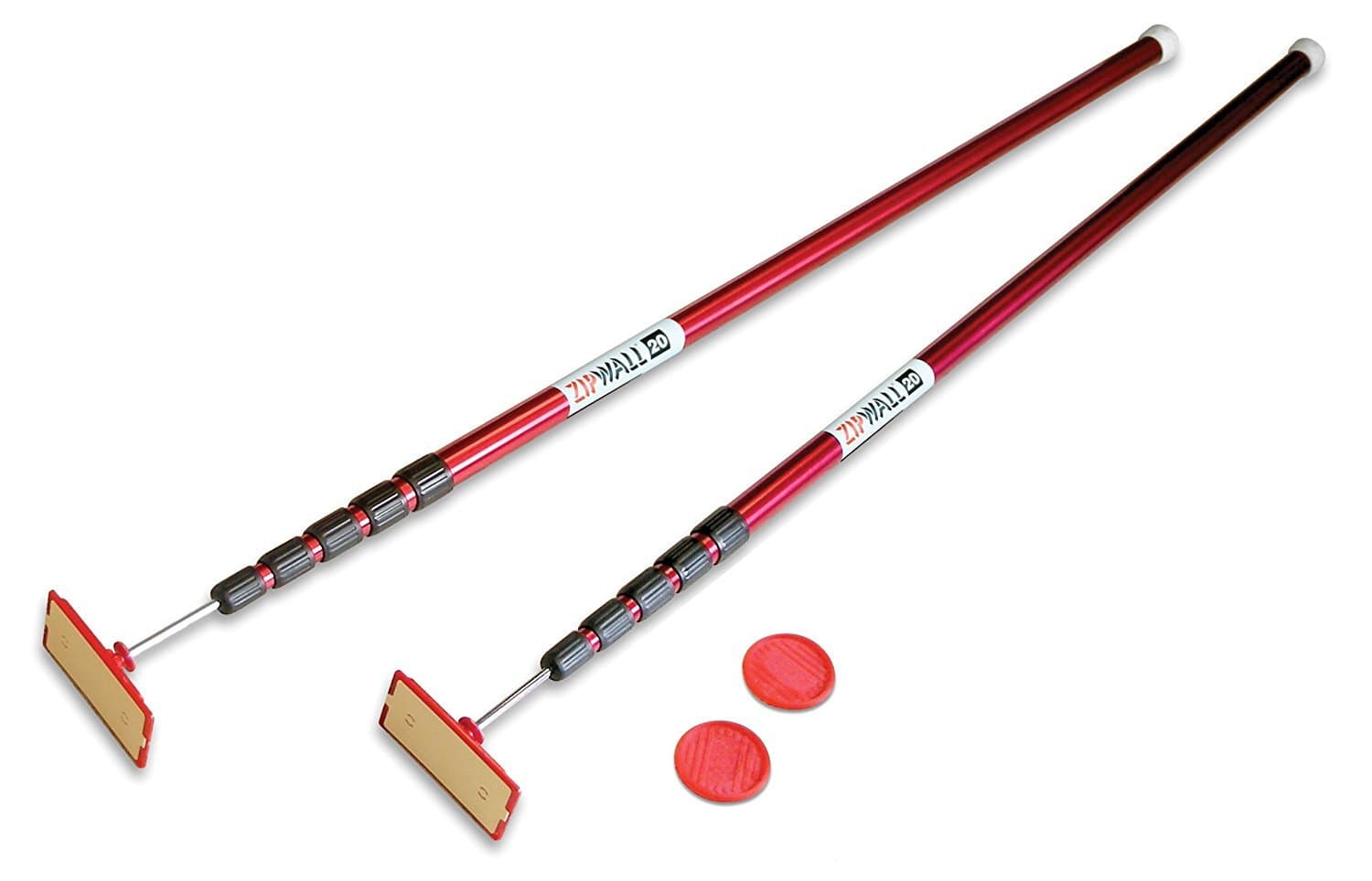 ZIPWALL KT20-PK6 ZipPole Spring (12-Pack) Loaded Poles for Dust Barriers, 12 Count - 6 Packs of 2, 20' 12 Pack