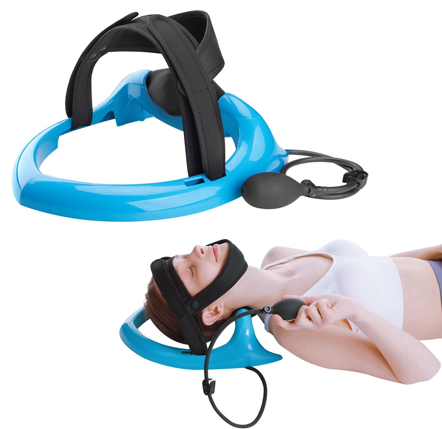 Posture Neck Exercising Cervical Spine Hydrator Pump - Relief for Stiffness, Restores Neck Curve