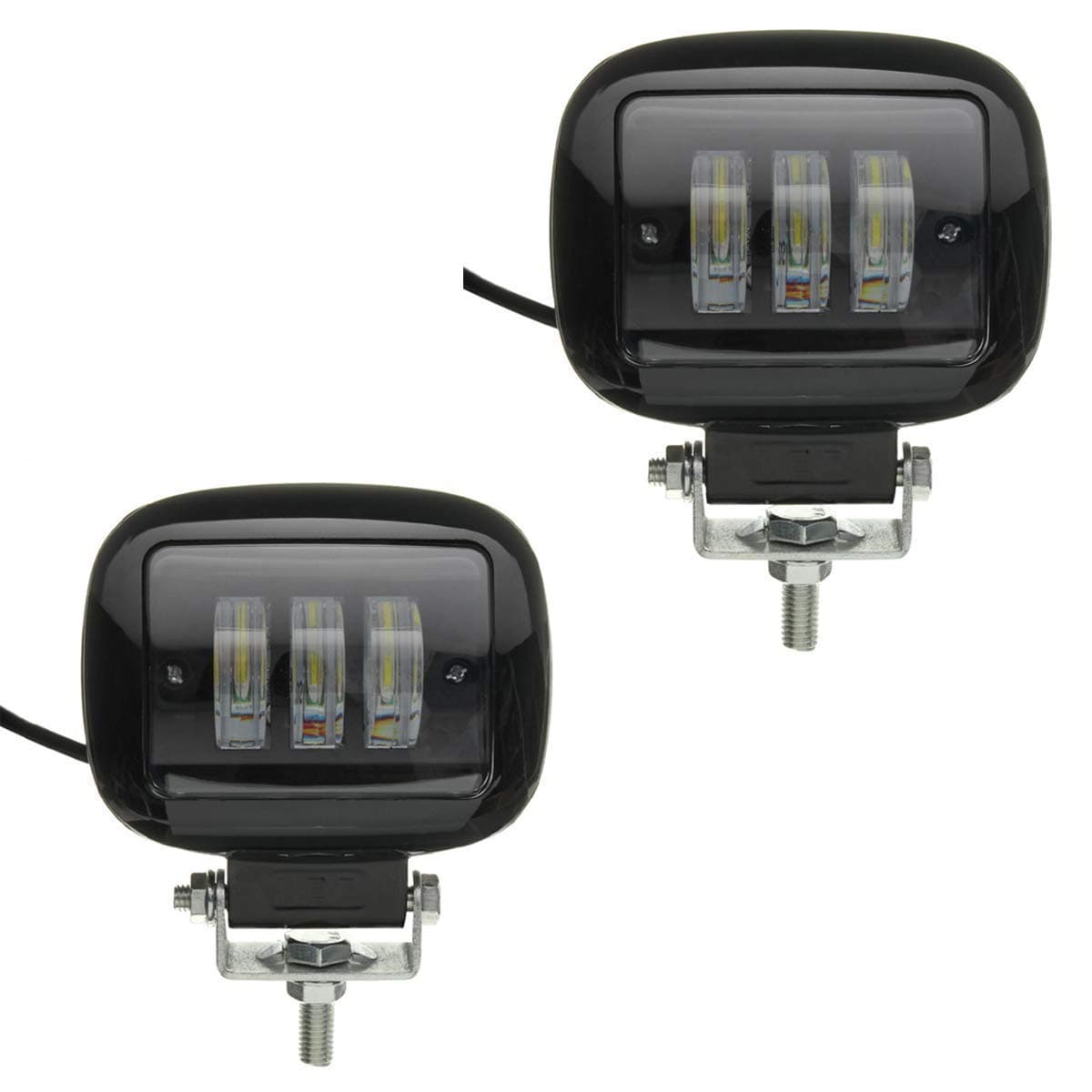 EASY4BUY® Square 30W Off Road LED Light Bars Fog Spot Light for All Bikes