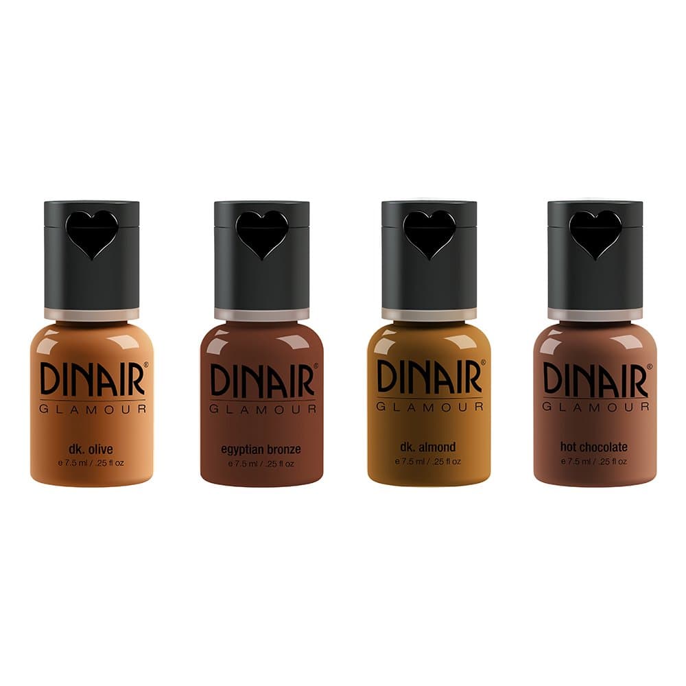 Airbrush Makeup Foundation | Dark Shades | GLAMOUR: Natural, Light coverage, Matte