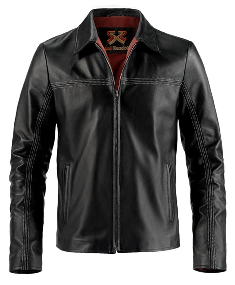 Soul Revolver Layer Cake Leather Jacket - Black