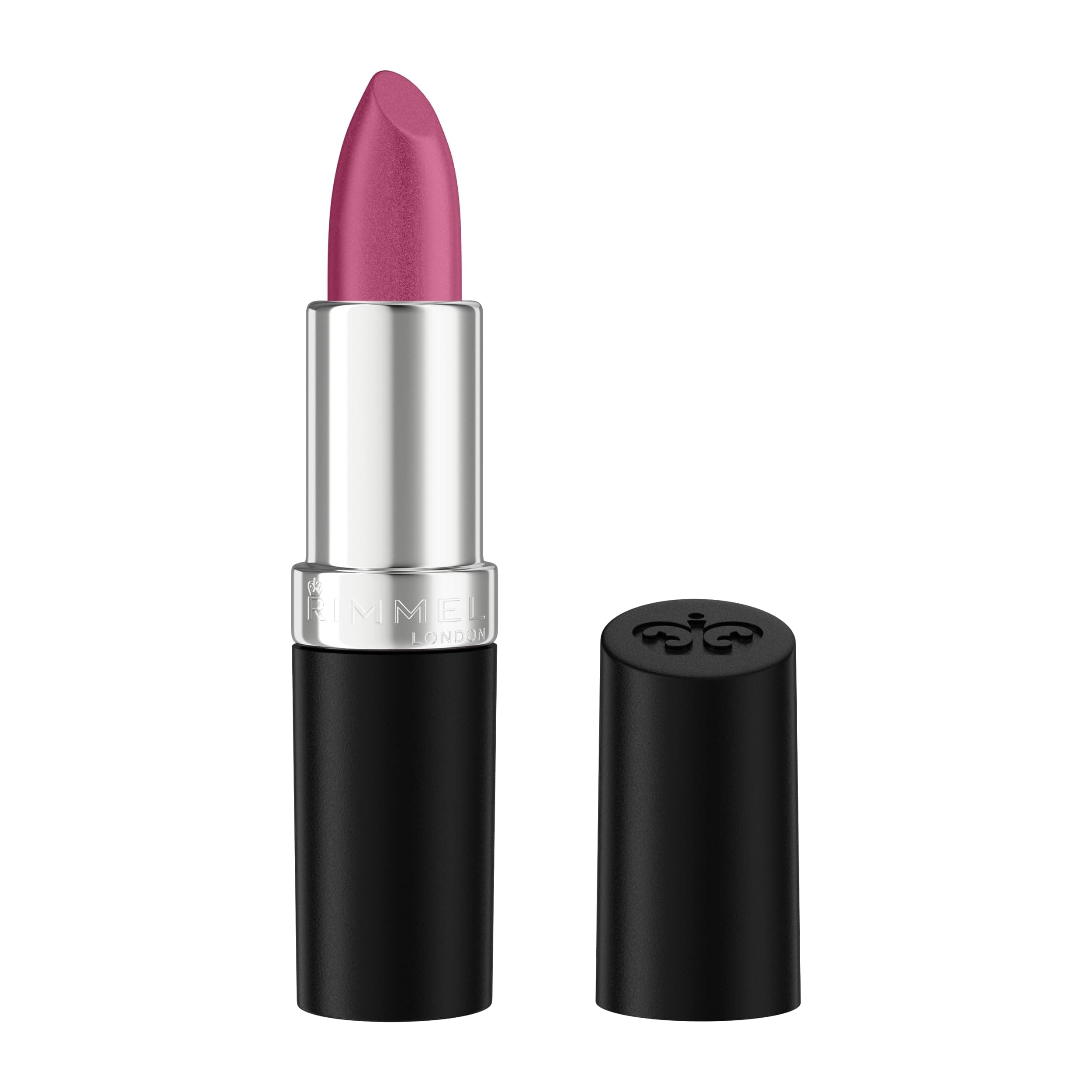 Rimmel Lasting Finish Lipstick 084 Amethyst Shimmer, Creamy Satin Finish, Long Lasting 8 HR Wear, Comfortable Formula, Rich Pigment