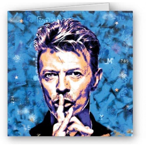 Greetings Card (RM1633) Blank/Birthday - David Bowie - from The Rambling Mansion Range.