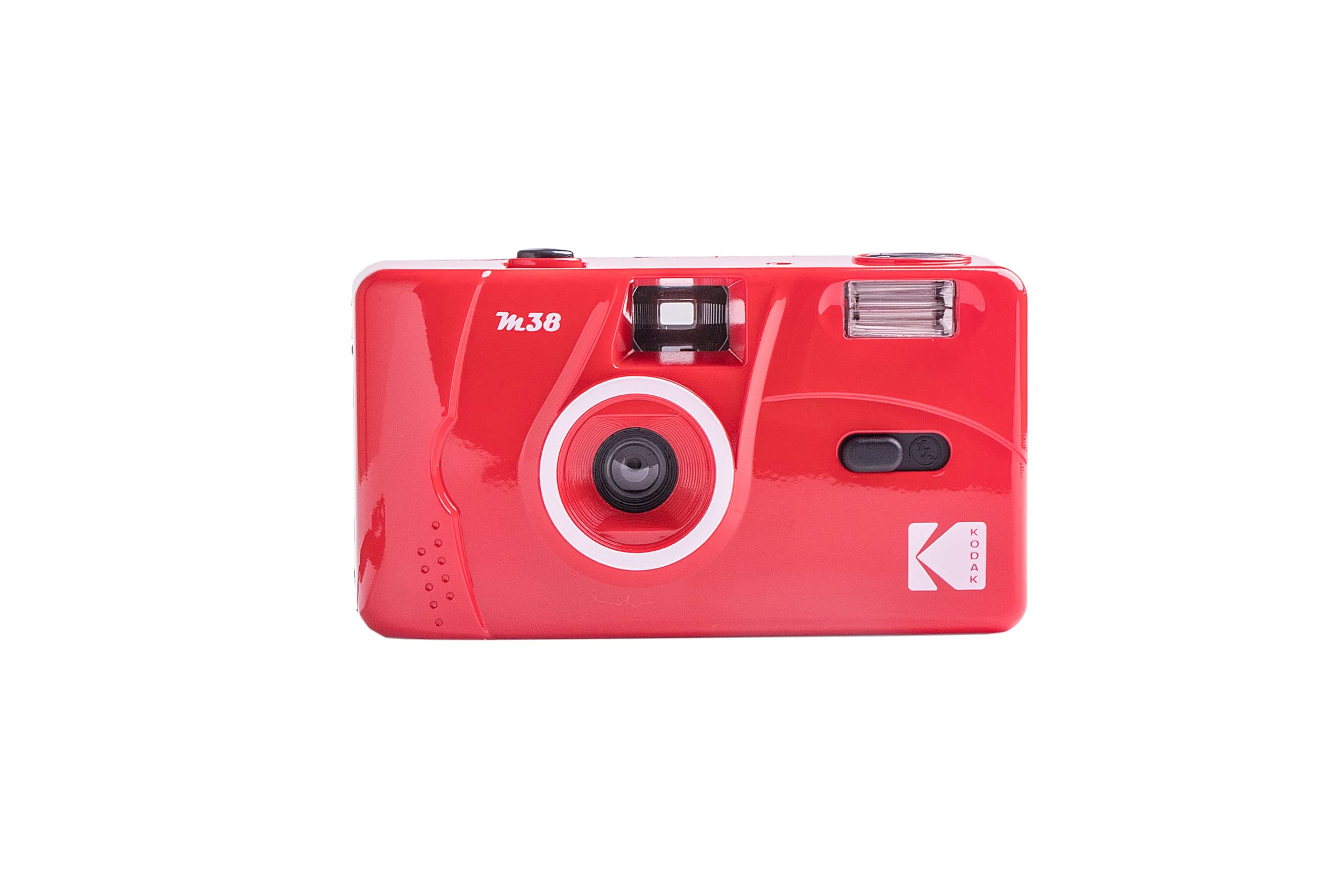 Kodak M38 35mm Film Camera - Focus-Free Powerful Built-in Flash Easy to Use (Flame Scarlet)