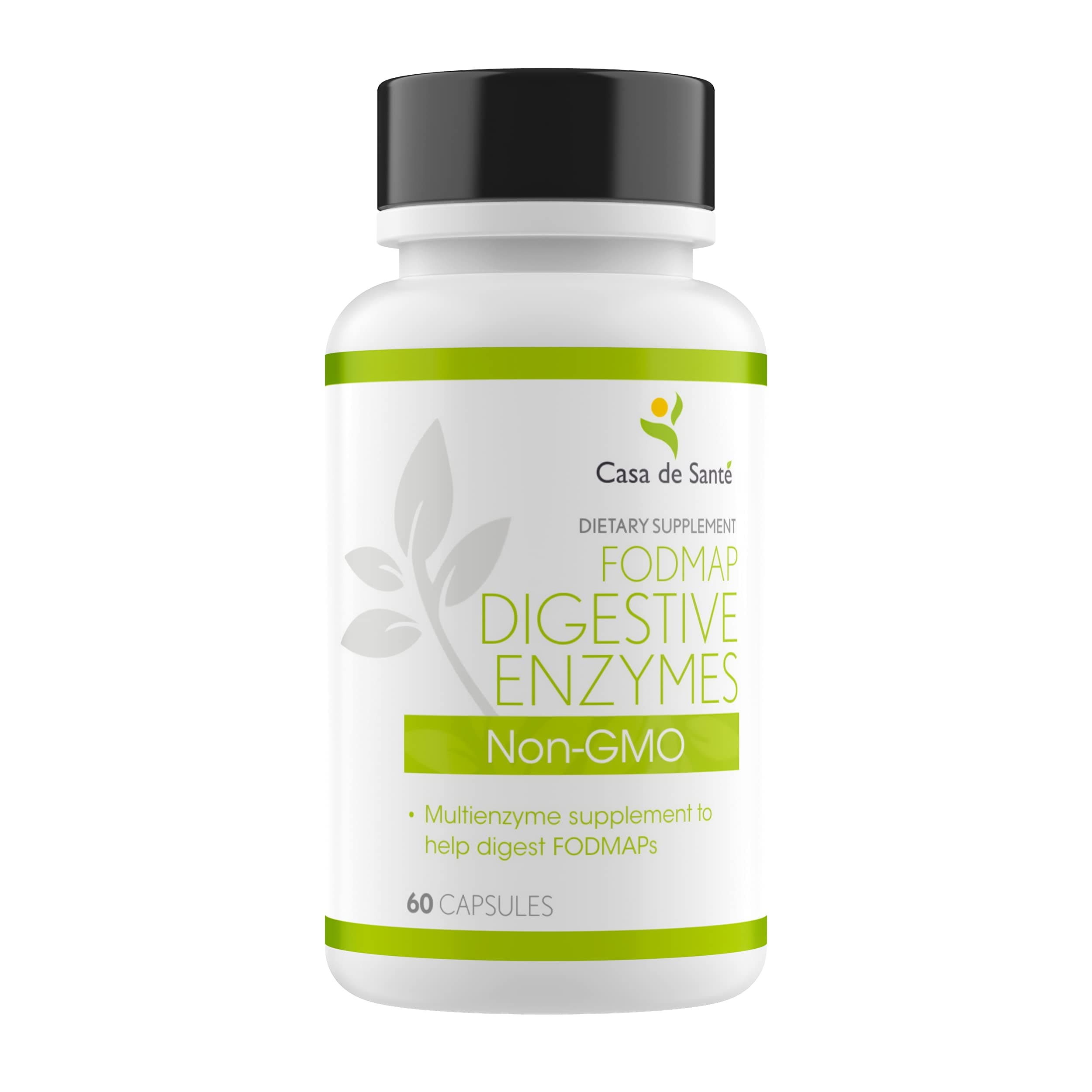 FODMAP Digestive Enzymes, No High Inulin, Keto Carnivore Intolerance Support, 18 Multi Enzyme Amylase Bromelain Lipase Lactase Protease Papain Alpha galactosidase, More - No GMO
