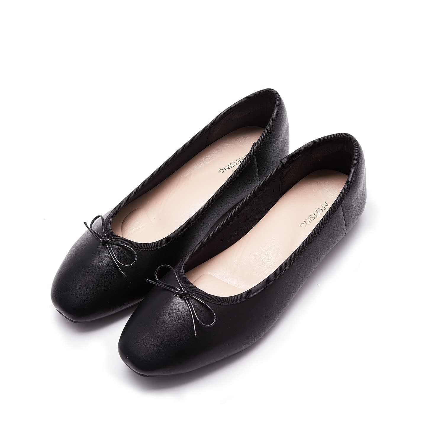 Women's Round Toe Ballet Flats Comfortable Bow Dressy Flats Shoes for Women