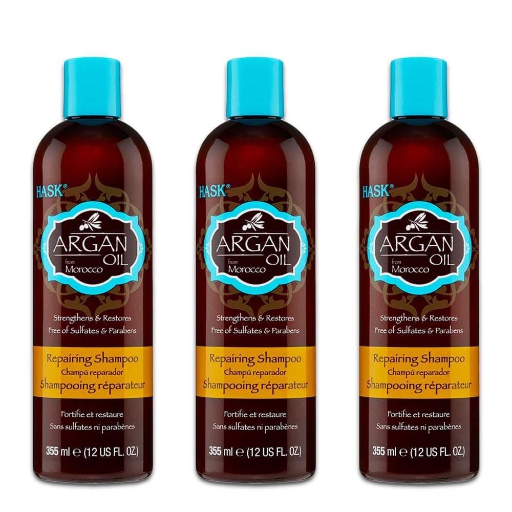 Hask Argan Oil Shampoo Repairing 12oz (3 Pack)