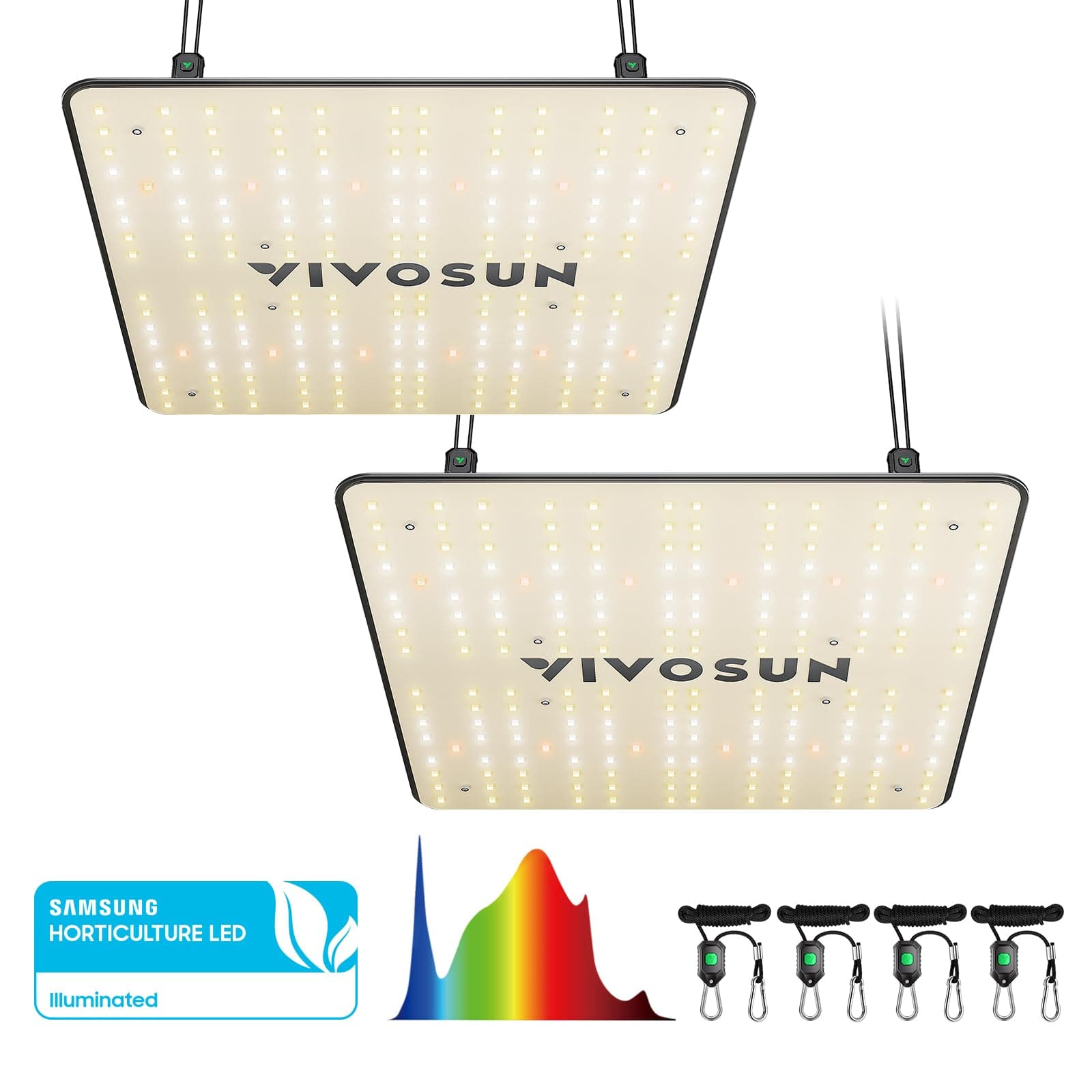 VIVOSUN VS1000 LED Grow Light with Samsung LM301 Diodes & Driver, Sun-Like Full Spectrum for Seedling, Vegetation and Flowering, Plant Grow Light for 60 x 60 cm / 90 x 90 cm Grow Tent