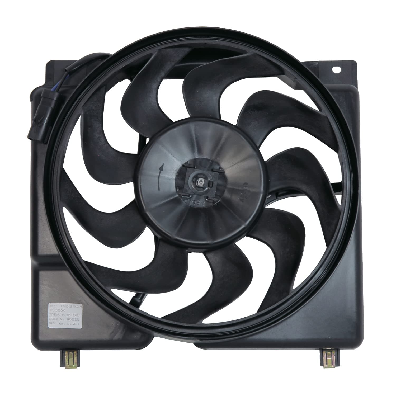 620560 Cooling Fan Assembly Compatible with 1997-2001 Jeep Cherokee