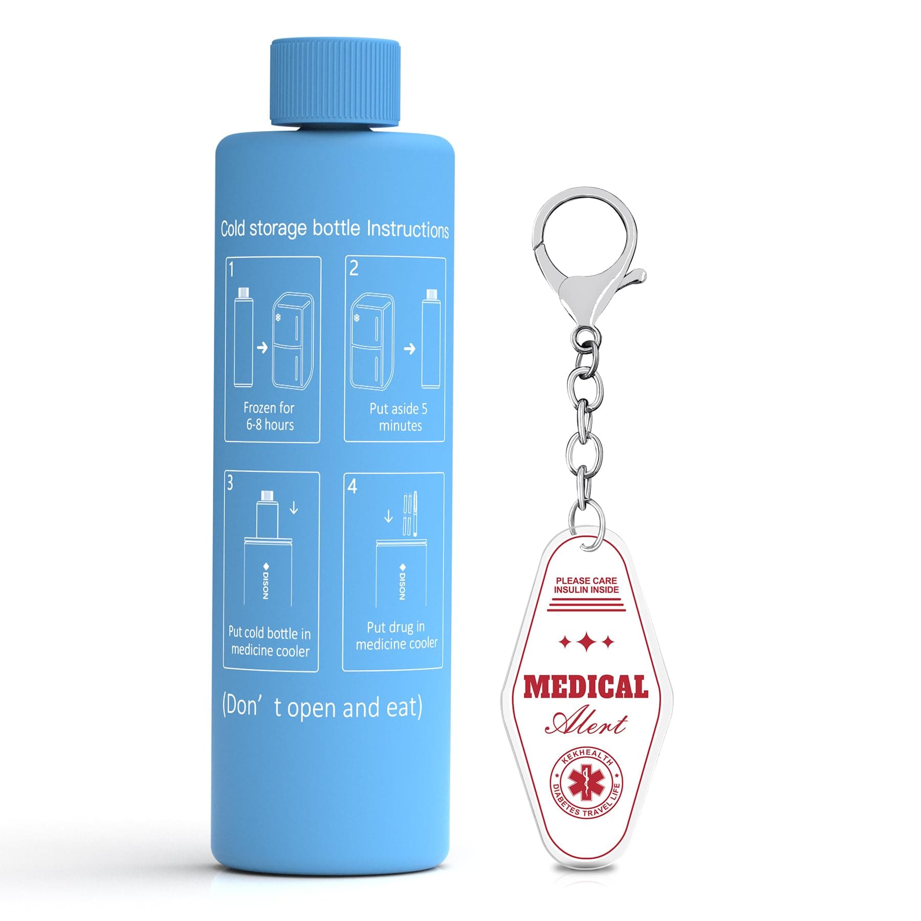 Ice Packs for 60H 4 Pen Insulin Cooler Travel Case Accessories