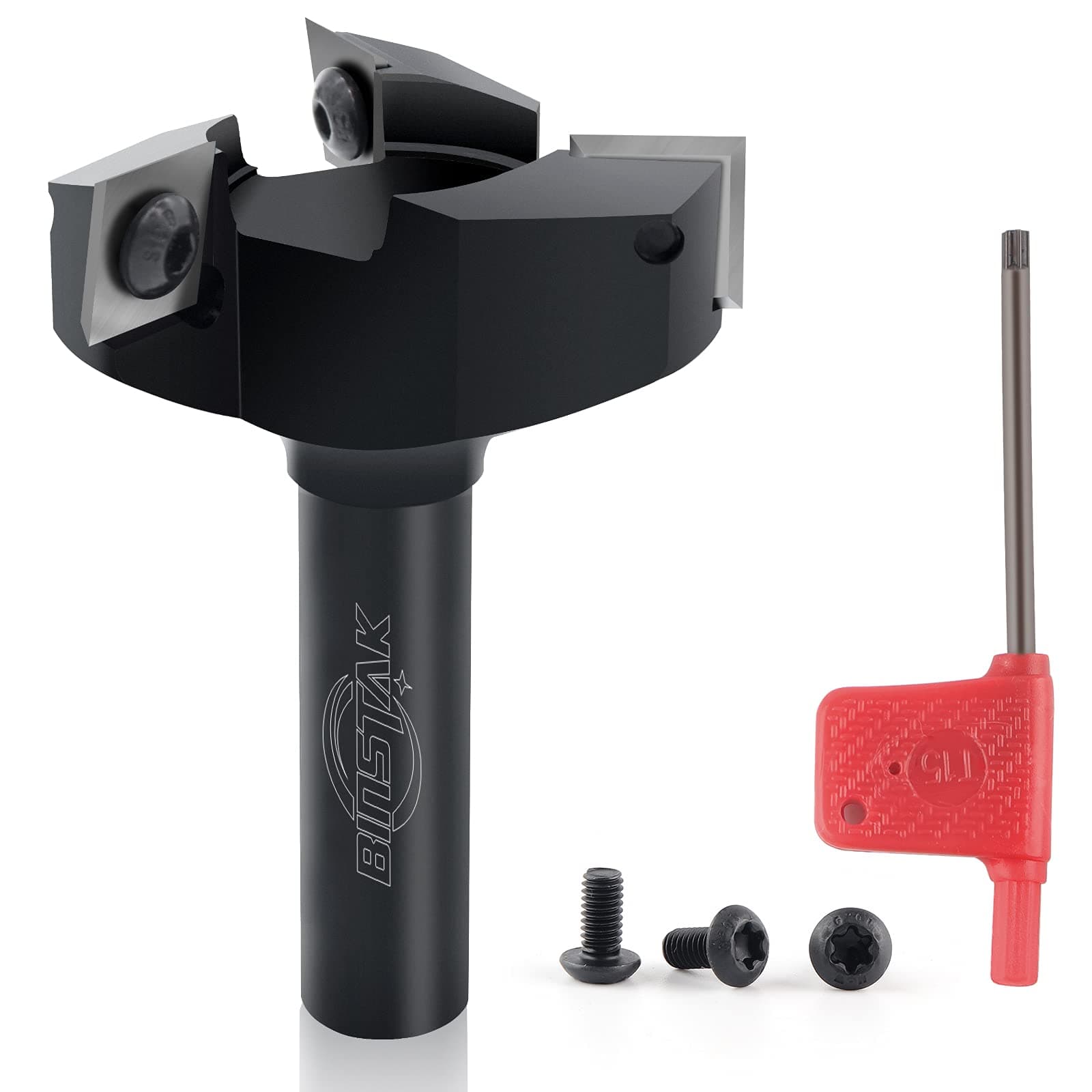 CNC Spoilboard Surfacing Router Bit, 1/2" Shank 2" Cutting Diameter, Insert Carbide Slab Flattening Router Bit Planing Bit Wood Planer Bit by NITOMAK